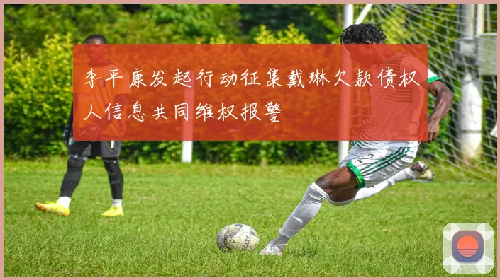 李平康发起行动征集戴琳欠款债权人信息共同维权报警